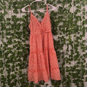 Orange floral sundress
